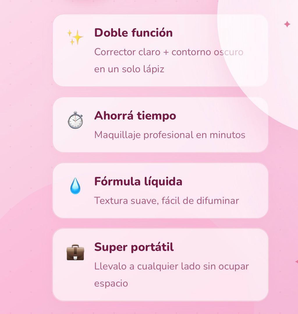 Corrector & Contorno en Barra 2 en 1