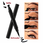 Delineador Doble Punta con Stamp