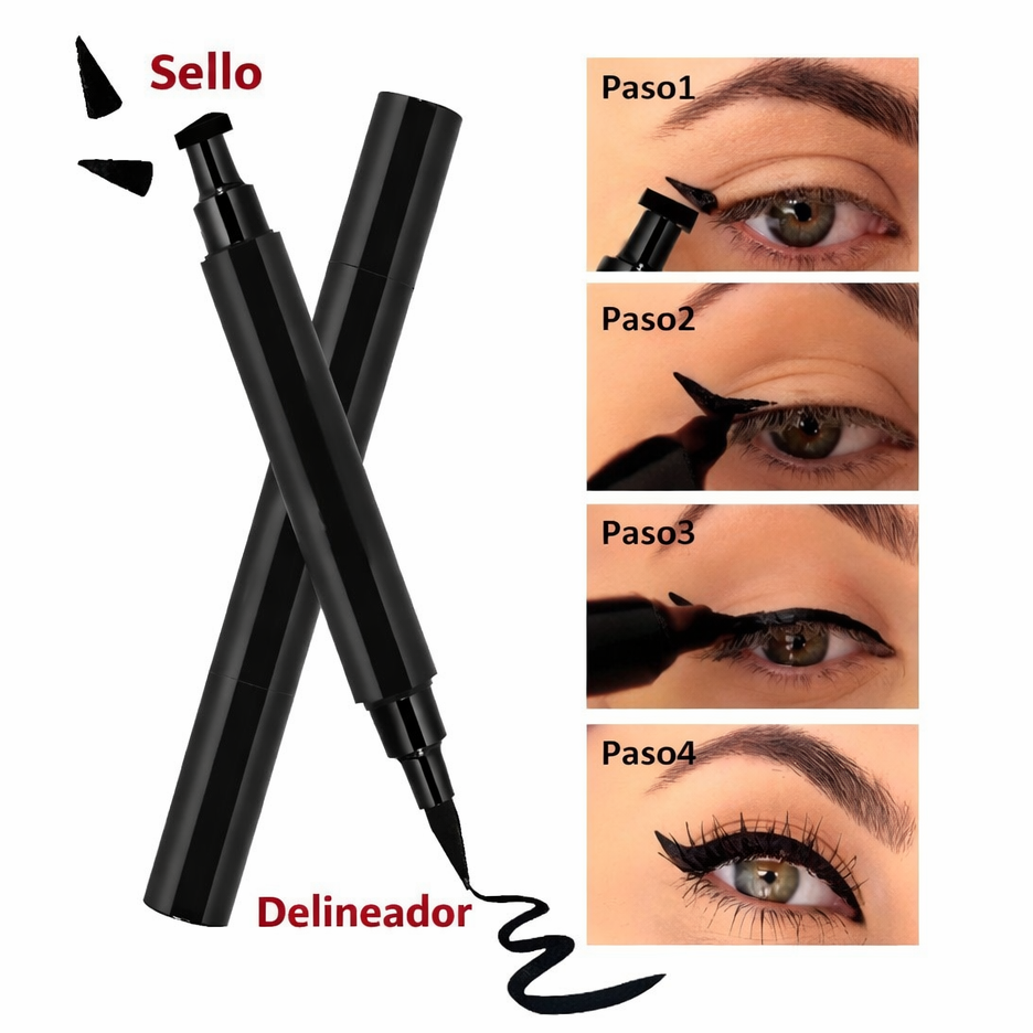 Delineador Doble Punta con Stamp