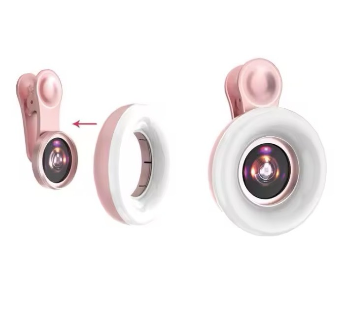 Lente macro con luz LED