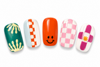 UÑAS EN GEL SEMICURADAS 🙃 Retro colors