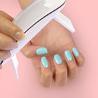 UÑAS EN GEL SEMICURADAS ✨ Verde menta