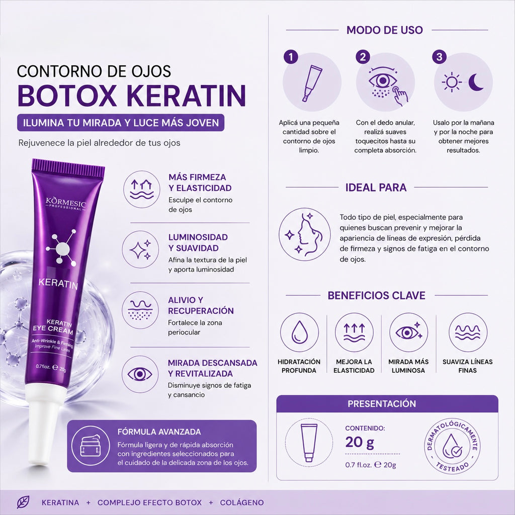 Contorno de Ojos Botox Keratin