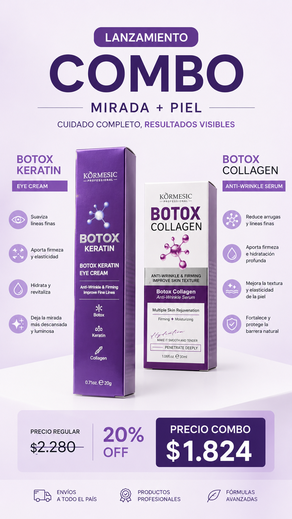Combo Botox Keratin + Botox Collagen