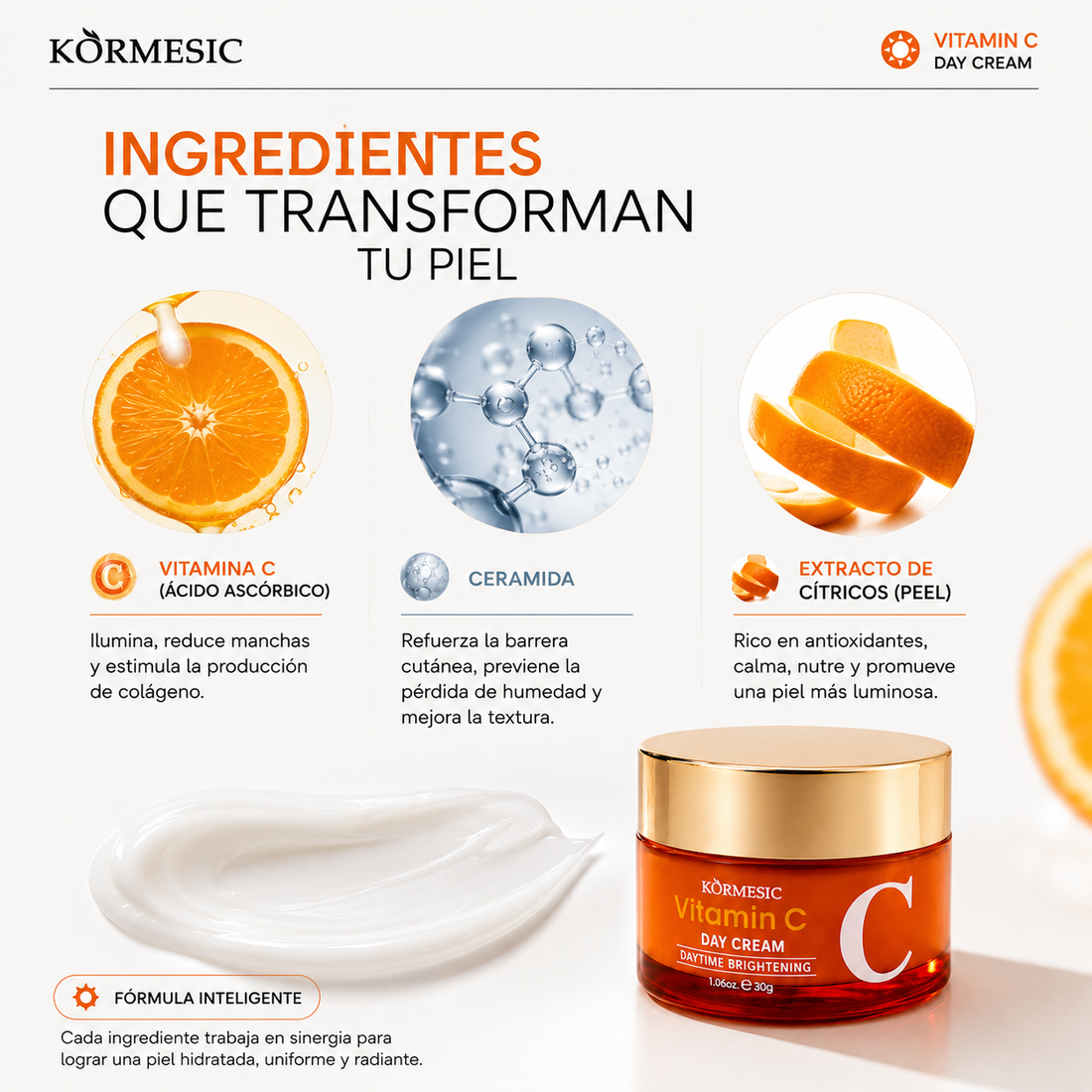 Crema Facial de Día con Vitamina C | 30 g