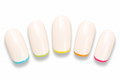 UÑAS EN GEL SEMICURADAS 🌈 Bordes Arcoíris