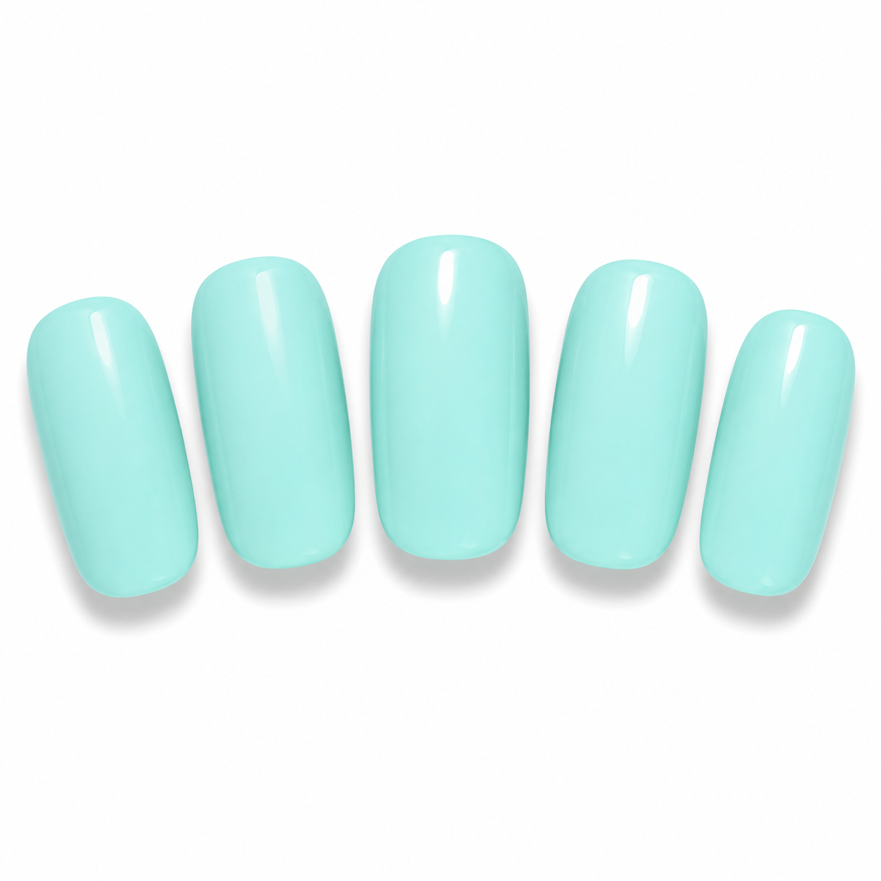 UÑAS EN GEL SEMICURADAS ✨ Verde menta