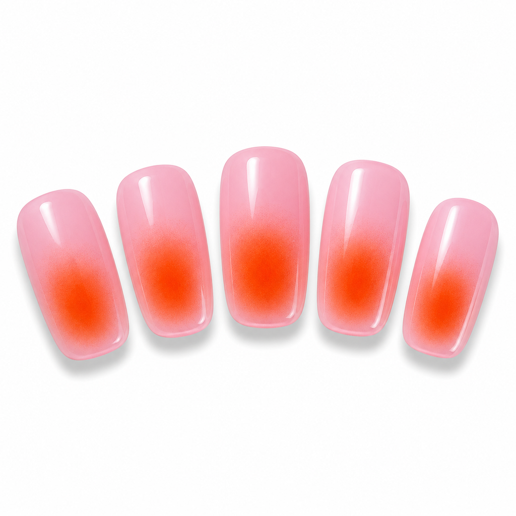 UÑAS EN GEL SEMICURADAS ✨ Rosa aura